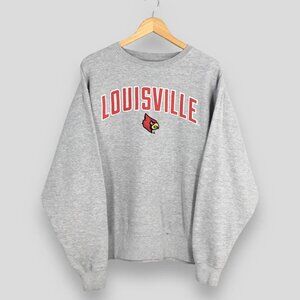 Vintage 90s Louisville Cardinals Football Sweatshirt, University of Louisville
